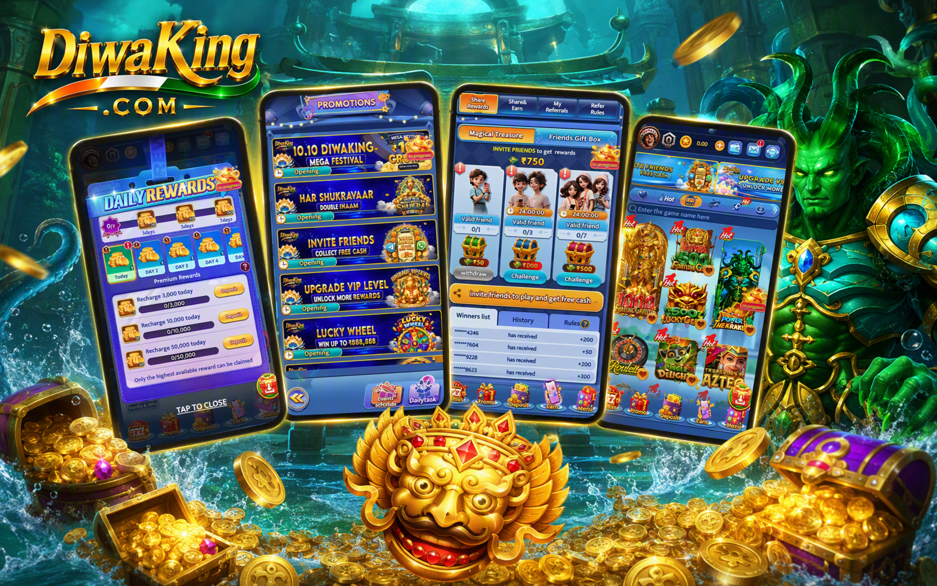 Diwa King App official download path visual India